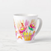 Hoppy Floral Latte Mug (Angle droit)