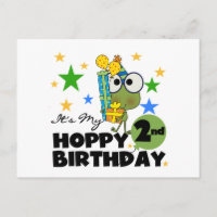 Hoppy Frog 2e verjaardag T-shirts en cadeautjes