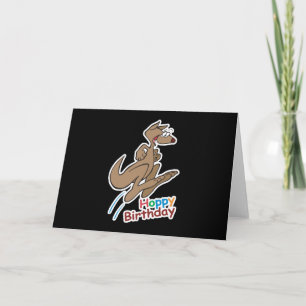 hoppy gelukkige verjaardag kangoeroe kaart