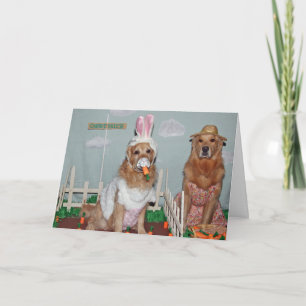 Hoppy Gouden Pasen Feestdagen Kaart
