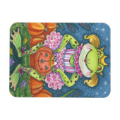 HOPPY HALLOWEEN BALLERINA, PRINCESS FROG MAGNET (Horizontal)