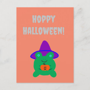 Hoppy Halloween Frog Briefkaart