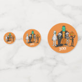 Hoppy Halloween Frog en Monsters ID221 Confetti (Achterkanten)