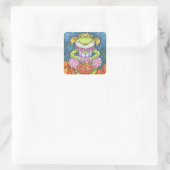 HOPPY HALLOWEEN FROG STICKER SHEET Square (Tas)