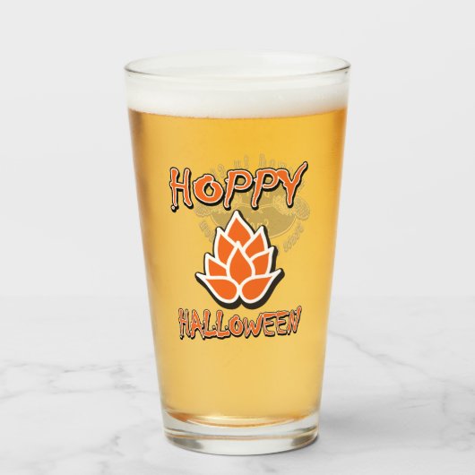 hoppy Halloween Glas (Voorkant gevuld)