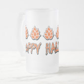 Hoppy Halloween Matglas Bierpul (Voorkant links)