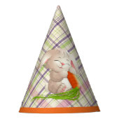Hoppy Happy Paaster Bunny Stripes en Pset Pattern Feesthoedjes (Voorkant)