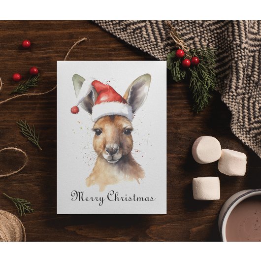Hoppy Holidays, Kerst Kangoeroe custom Feestdagenkaart