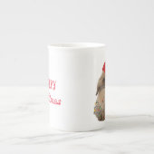 Hoppy KerstBunny Bone China Mok (Voorkant)