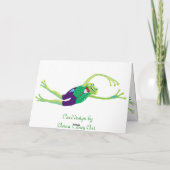 Hoppy Kerstmis Feestdagen Kaart (Achterkant)