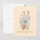 Hoppy Moederdag Briefkaart (Voorkant / Achterkant)