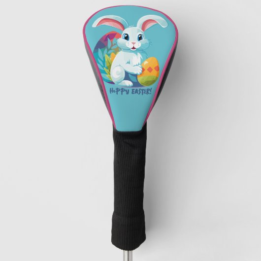 Hoppy Pasen! Golfheadcover (Voorkant)