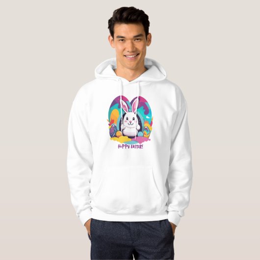 Hoppy Pasen! Hoodie (Voorkant volledig)