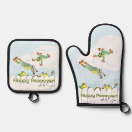 Hoppy Passover Ovenwant & Pannenlap Set