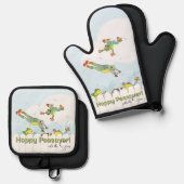 Hoppy Passover Ovenwant & Pannenlap Set (Voorkant / Achterkant)