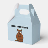 Hoppy to Meet You Kangaroo Funny Cartoon Bedankdoosjes (Achterkant)