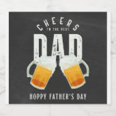 Hoppy Vaderdag Gift Bier Etiket (Enkel label)