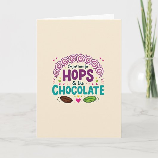 Hops And Chocolate Fun Time Card Kaart (Voorkant)