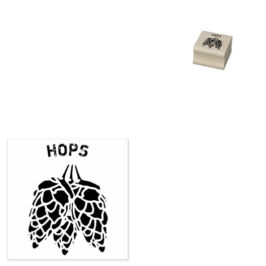 HOPS - Bierstijl 2 Rubberstempel (Gestempeld)