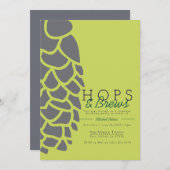 Hops & Brews | Invitation de la Brasserie (Devant / Derrière)