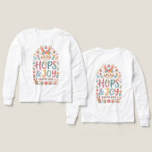 Hops & Joy Easter Shirt for Kids (Voorkant /achterkant)