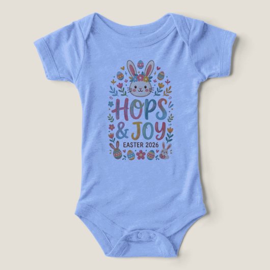 Hops & Joy Easter Shirt for Kids (Design voorkant)