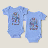 Hops & Joy Easter Shirt for Kids (Ontwerp Voorkant & Achterkant)
