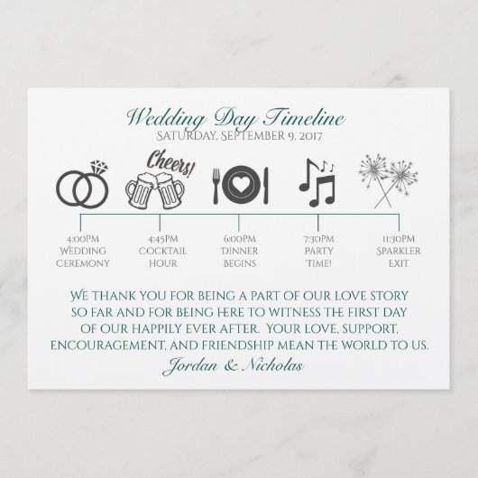 Hops, Programme de Mariage de Bières (Devant)