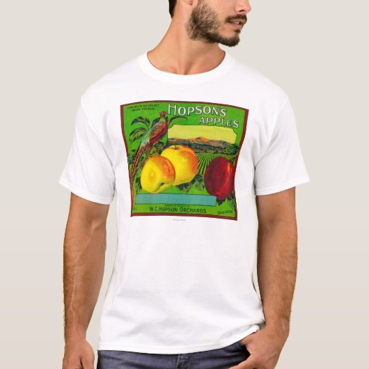 Hopson's Apple Crate LabelMilton, WA T-shirt (Voorkant)