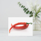hor chili pepers briefkaart (Staand voorkant)