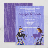 Hora Chair Danse B'nai B'not Mitzvah Invitation (Devant / Derrière)