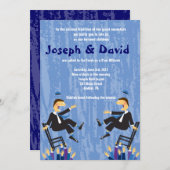Hora Chair Danse B'nai B'not Mitzvah Invitation (Devant / Derrière)