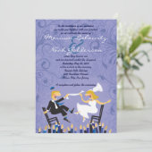 Hora Chaire Danse Faire-part de mariage juive (Debout devant)