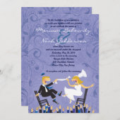 Hora Chaire Danse Faire-part de mariage juive (Devant / Derrière)