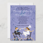 Hora Chaire Danse Faire-part de mariage juive (Devant)