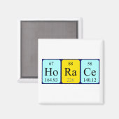Horace periodiek table name magnet magneet (Voorkant / Achterkant)