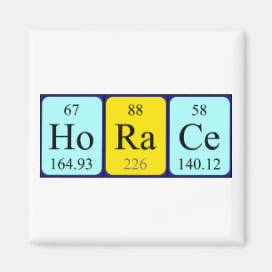 Horace periodiek table name magnet magneet