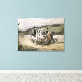 Horace Vernet en zijn kinderen Canvas Afdruk (Insitu (Houten vloer))