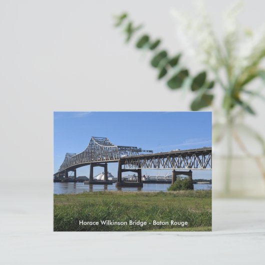 Horace Wilkinson Bridge - Baton Rouge Briefkaart (Staand voorkant)