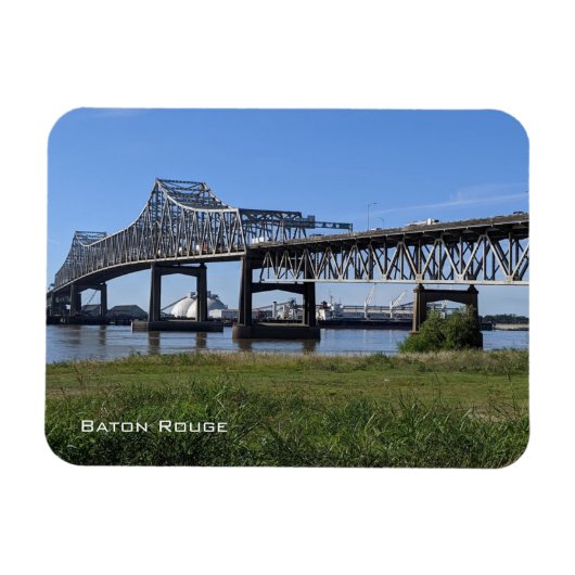 Horace Wilkinson Bridge - Baton Rouge Magnet Magneet (Horizontaal)