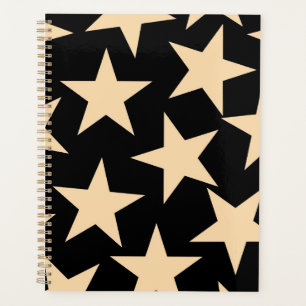 Horaire cosmique élégant céleste Black Star