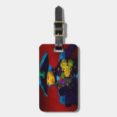 Horatio Nelson Pop Art Bagage Label (Voorkant verticaal)