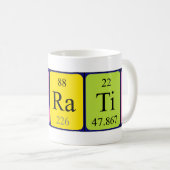 Horatio tasse de nom de table périodique (Devant droit)