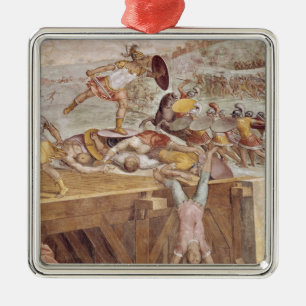 Horatius Cocles op de Subliciaanse brug Metalen Ornament