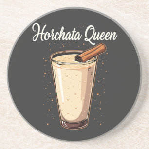 Horchata Koningin Mexicaanse Spaanse drank  Zandsteen Onderzetter