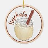 Horchata Orxata Mexicaanse Drink Beverage Keramisch Ornament (Achterkant)