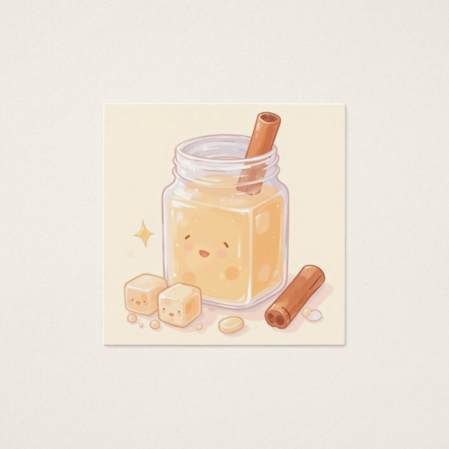 Horchata Vierkante Visitekaartjes (Voorkant)
