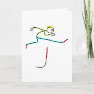 Hordenlopende Stickman Kaart