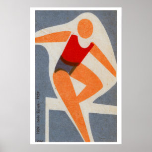 Hordenloper - Matchbox Print - Tsjechische Muurkun