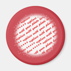 Horen rond uw fotosjabloon magneet